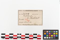 Etiketten zu Bronzebrillenfibel (NHMW-PRAE-023719)